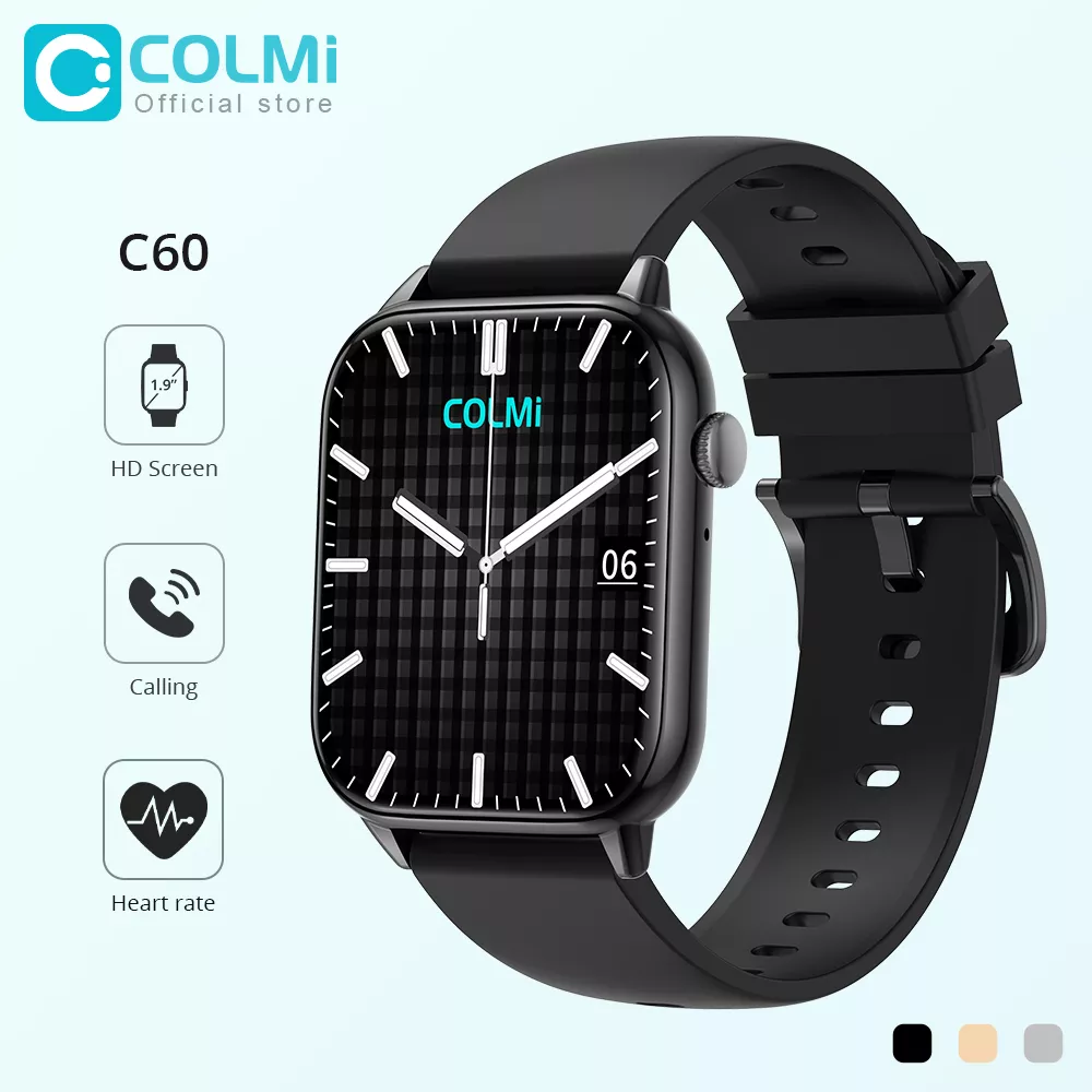 Colmi C60 Smartwatch 1.9 De Tela Bluetooth Calling Heart Rate